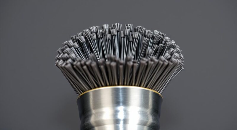 čelična četka u obliku čaše za brusilicu