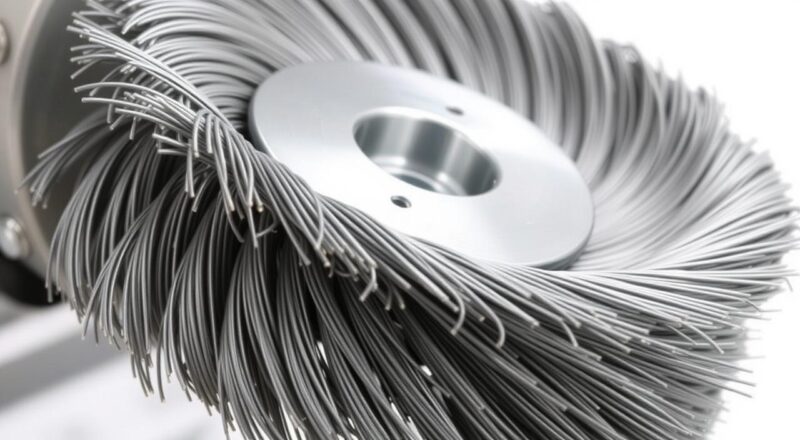 kružna upletena čelična četka za brusilicu