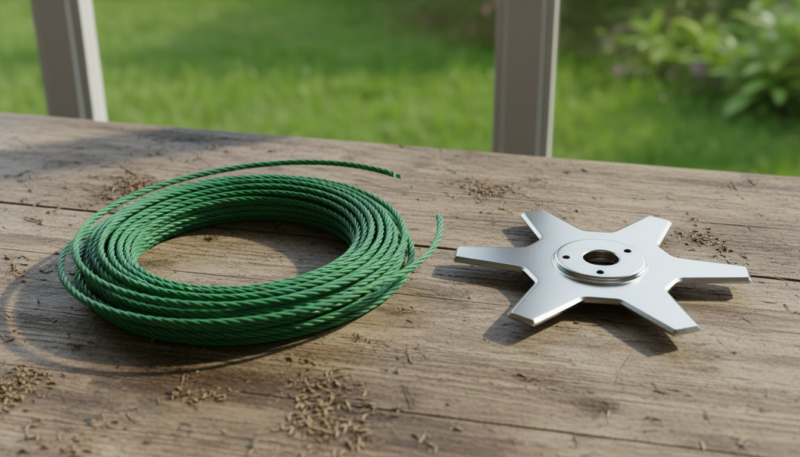 Poređenje strune i noža za trimere Poređenje strune i noža za trimere