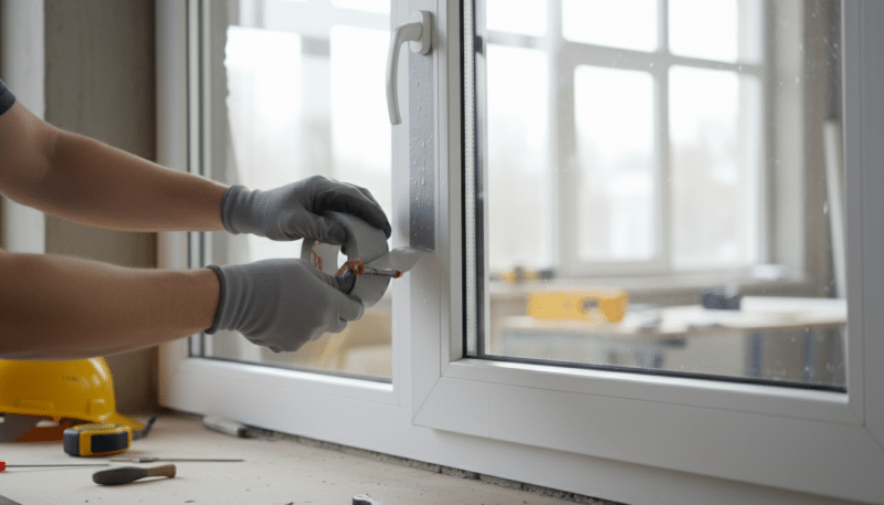 Postavljanje dihtung trake na PVC prozoru