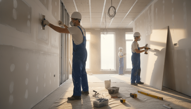 Unutrašnji radovi u kući: malterisanje i gipsane ploče