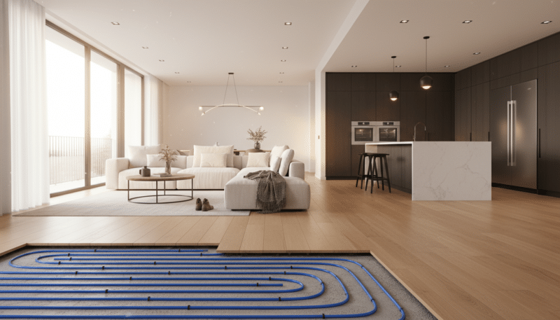 Vodeno podno grejanje: Cena po kvadratu, prizemna kuća 100 m2