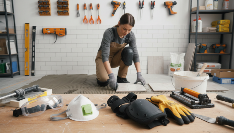 Zaštitna oprema za postavljanje pločica