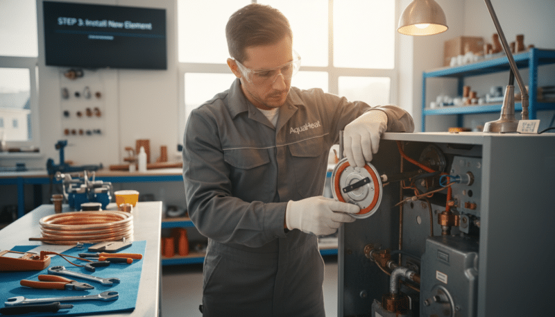 montaža novog grejača