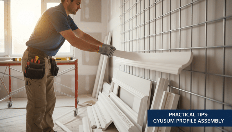 montaža profila za gips