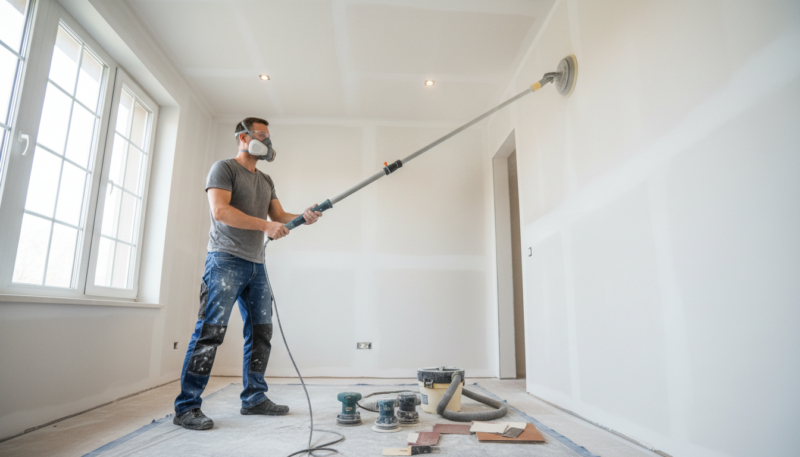 pravilna tehnika šmirglanja zidova