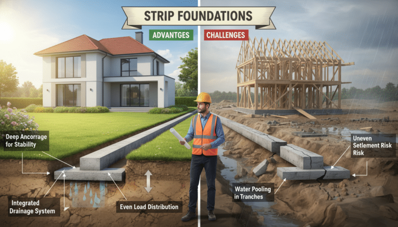 prednosti i izazovi trakastog temelja