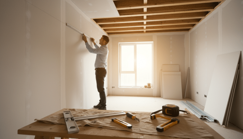 припрема простора за спуштање плафона